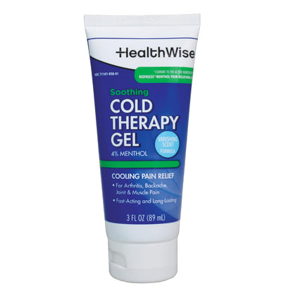 HealthWise Soothing Cold Therapy Gel | 4% Menthol | Vanishing Scent | 3.0 Oz | Arthritis Pain Relief | Topical Analgesic HealthWiseBuy Supplements Australia