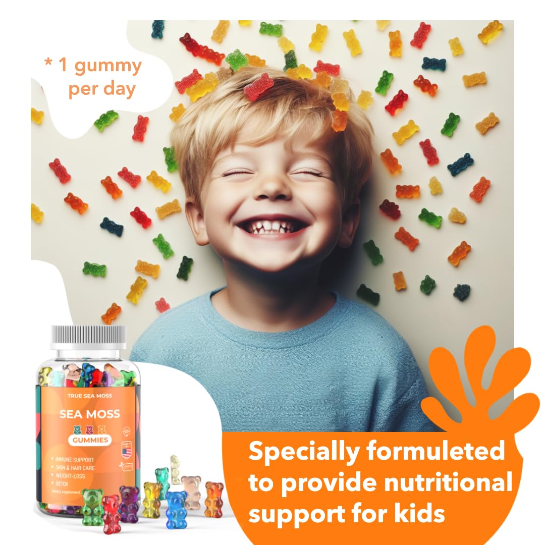 Sea Moss Gummies for Adults & Kids – Contains Irish Sea Moss + Burdock Root TrueSeaMossBuy Supplements Australia