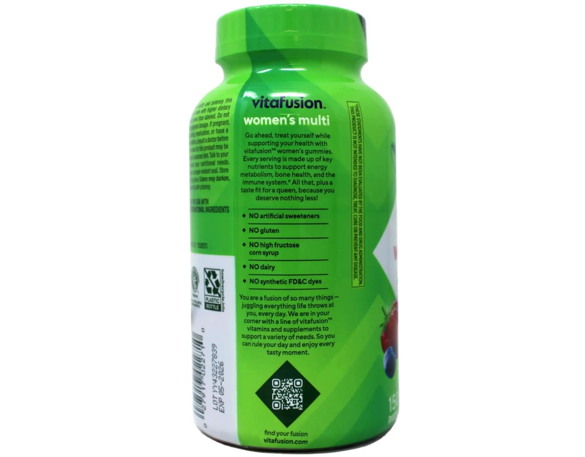 Vitafusion 150 Count with Vitamins A, C, D, E, B-6 and B-12 Womens Multivitamin Gummies, Berry Flavored Daily Vitamins for Women VitafusionBuy Supplements Australia