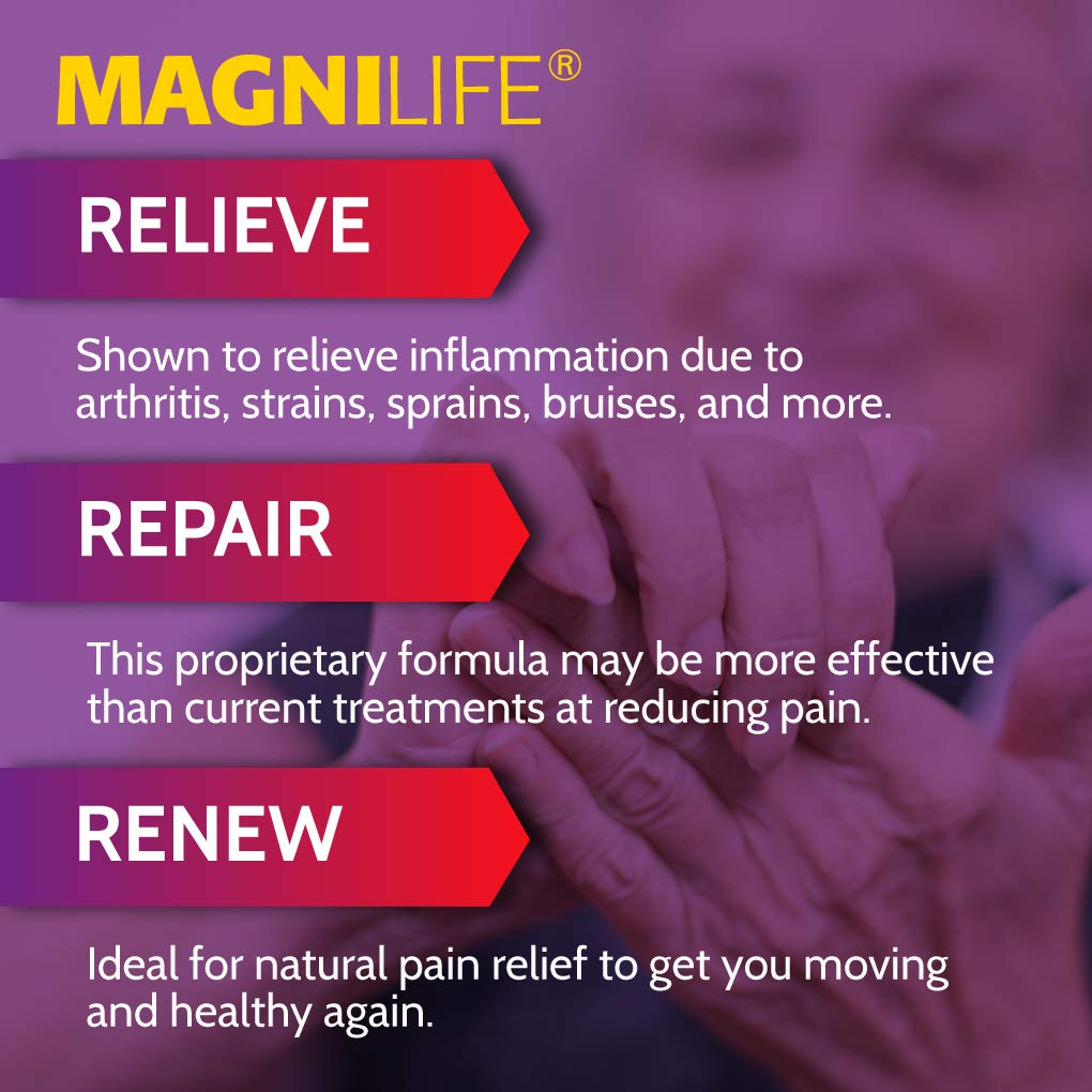 MagniLife Pain & Inflammation Relief Foam, 4 oz, Non-Greasy Arthritis Pain Reliever for Muscle, Joint, Knee, Hip, Back, Foot, Helps Ease Stiffness, Soreness, Swelling & Everyday Discomfort MagniLifeBuy Supplements Australia