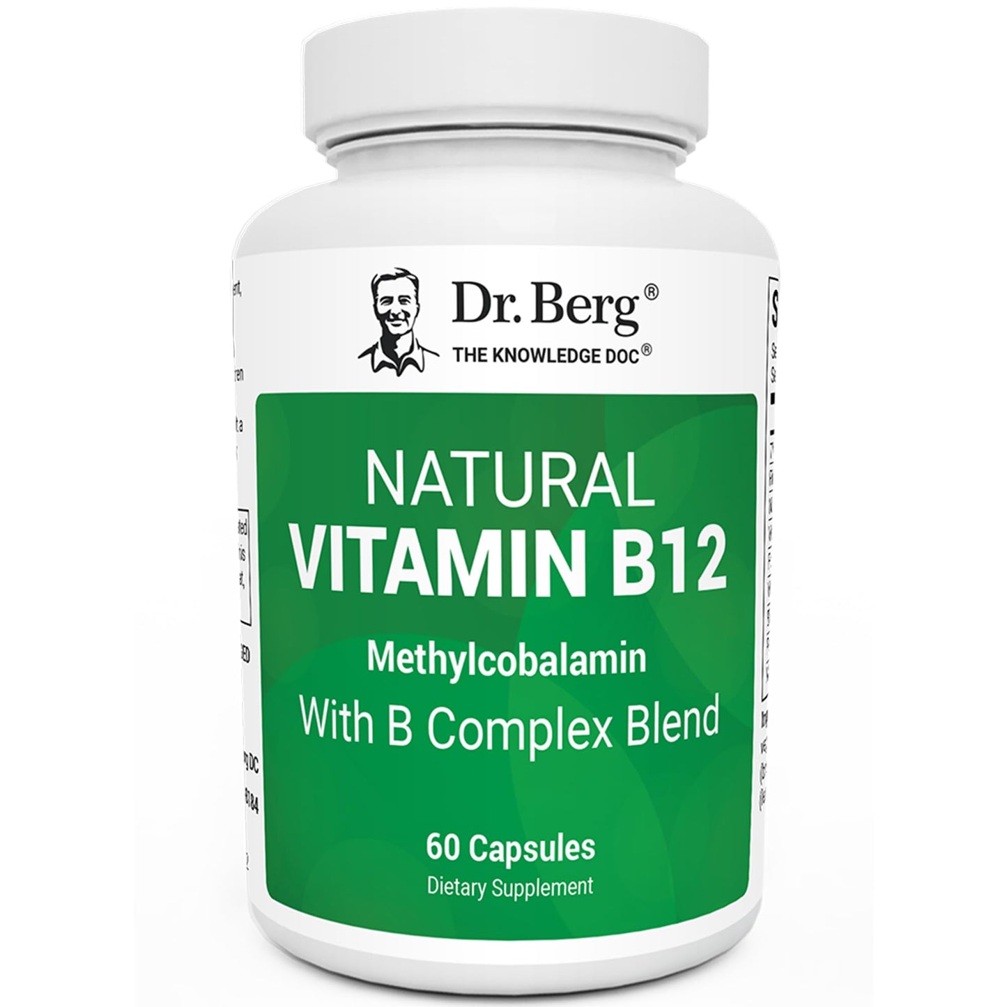 Dr. Berg Natural Vitamin B12 1000 mcg with B Complex Blend - Methylcobalamin B12 for Energy, Nerve Health, and Cognitive Function* - Methylated B12 with Folate - 60 Capsules (2-Month Supply) Dr. Berg NutritionalsBuy Supplements Australia