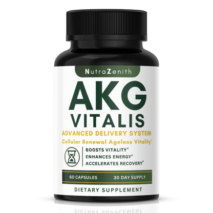 AKG Anti-Aging & Energy Boost Supplement with Vitamin B6, Vitamin C & L-Arginine – 60 Capsules for Youthful Skin, Cellular Renewal & Vitality Support Arazo NutritionBuy Supplements Australia