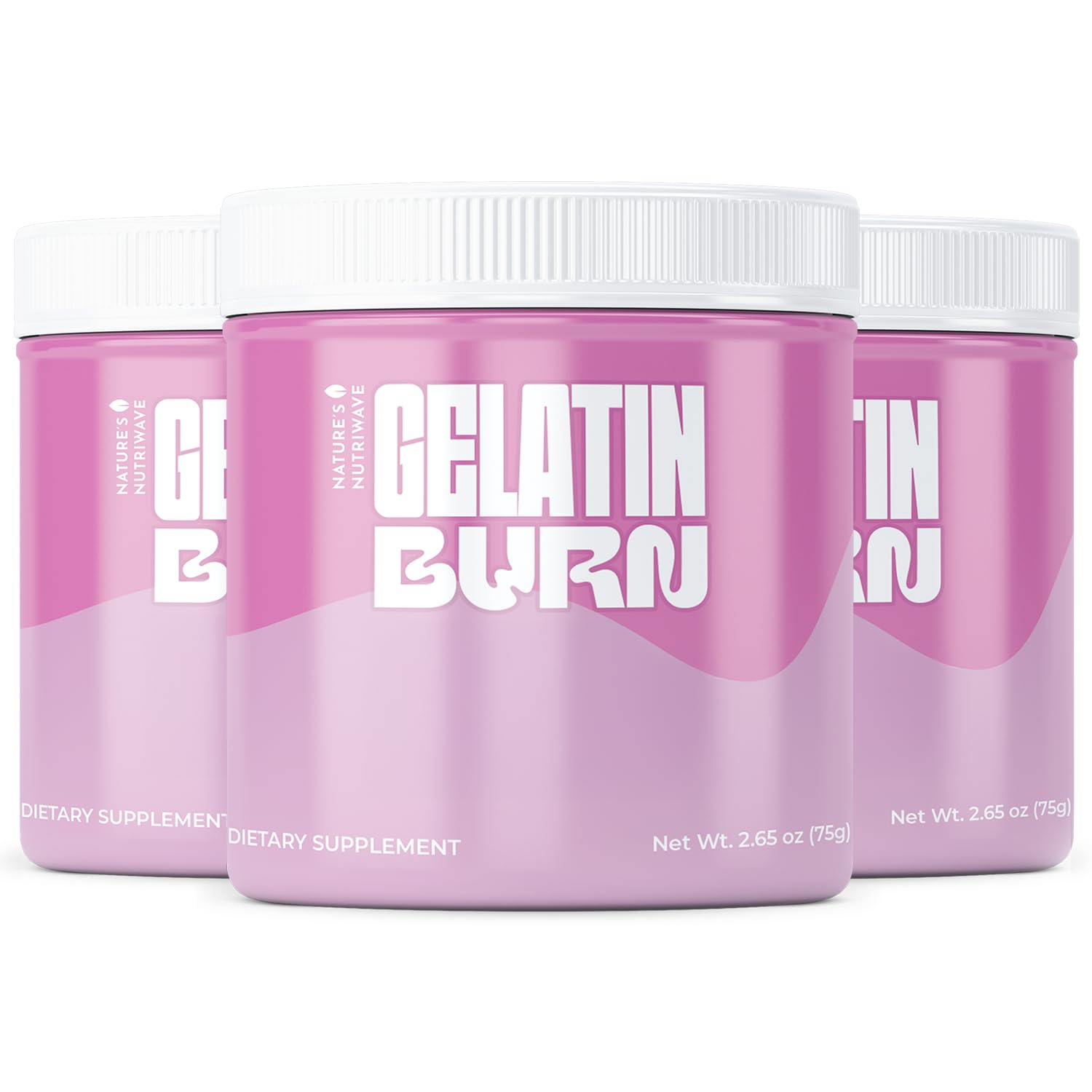 Nature’s NutriWave Gelatin Burn – Natural Powder Supplement with Vitamins, Minerals & Botanical Extracts – Non-GMO, Easy to Mix, USA Made – 2.65Oz, 75g, 30 Servings, 3 Month Supply Nature’s NutriWaveBuy Supplements Australia