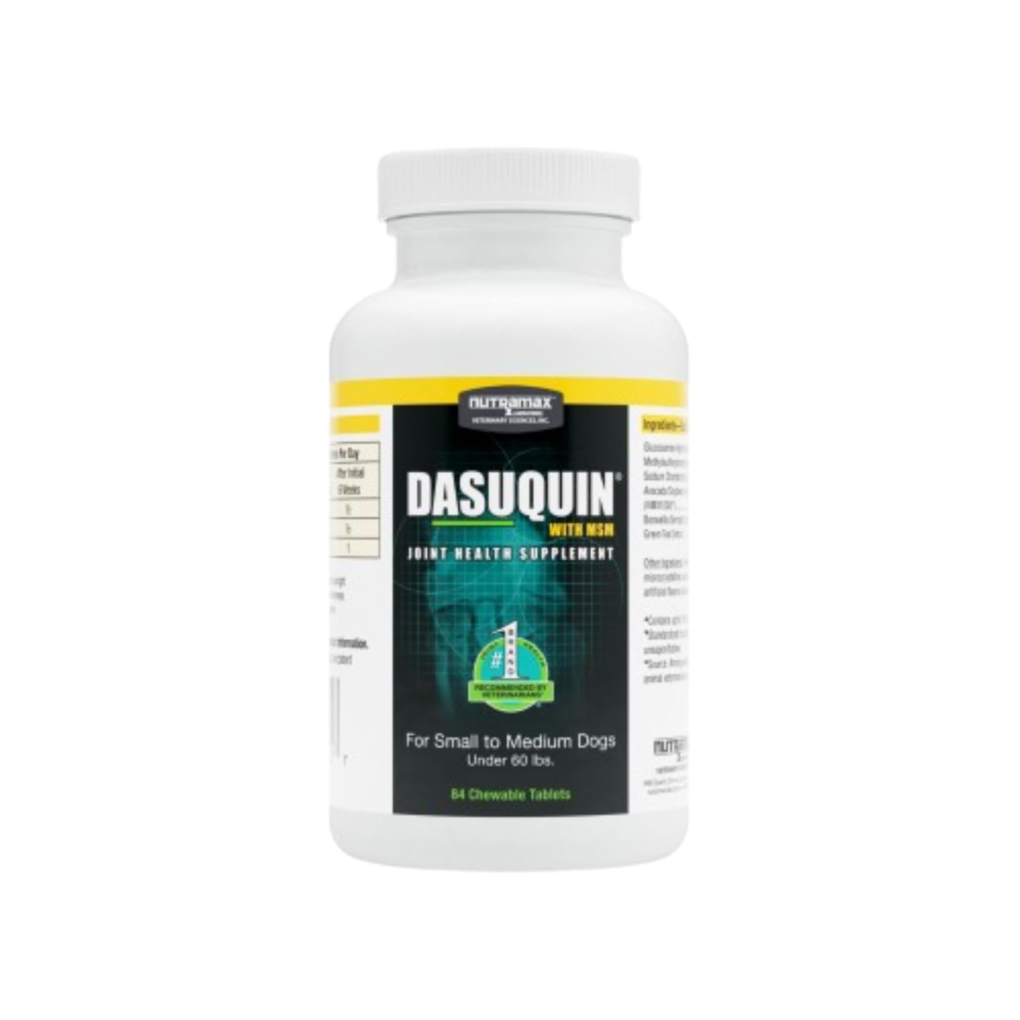 Nutramax Dasuquin for Small to Medium Dogs, Joint Health Supplement, Contains Glucosamine for Dogs, Plus Chondroitin, ASU, MSM and More, Supports Healthy Joints, Chewable Tablets, 84 Count Nutramax LaboratoriesBuy Supplements Australia