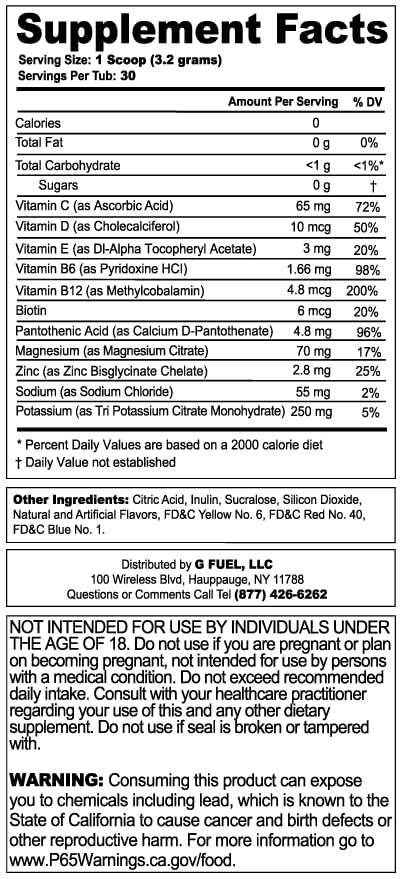 G Fuel Naruto Sage Mode Electrolytes Powder, Water Mix for Hydration, Energy and Focus G fuelBuy Supplements Australia