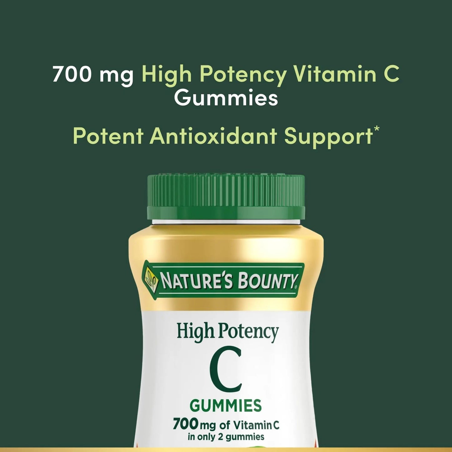 Nature’s Bounty Vitamin C Gummies 700mg, High Potency Vitamin C Chewable Gummies for Adults, Immune Support Supplement Nature's BountyBuy Supplements Australia
