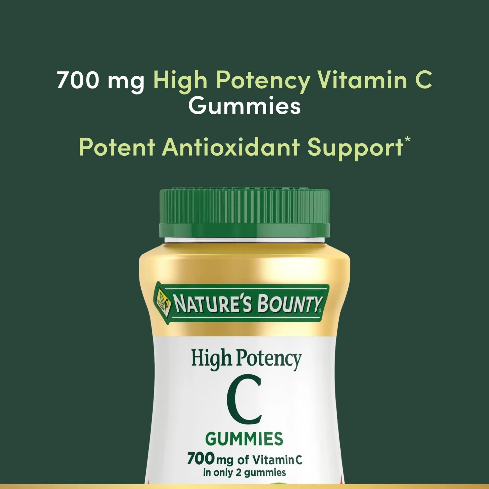 Nature’s Bounty Vitamin C Gummies 700mg, High Potency Vitamin C Chewable Gummies for Adults, Immune Support Supplement Nature's BountyBuy Supplements Australia
