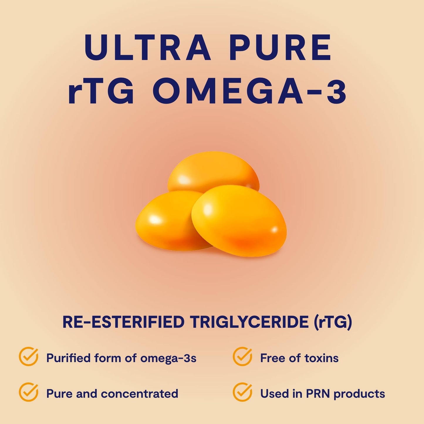 Omega 3 Gummy Chewables - 90 Gel Chews, 30-Day Supply, Citrus Flavor - 1760mg Ultra-Pure rTG Omega 3 for Eye, Heart, Brain, Joint & Immune Health PRN Physician Recommended NutriceuticalsBuy Supplements Australia