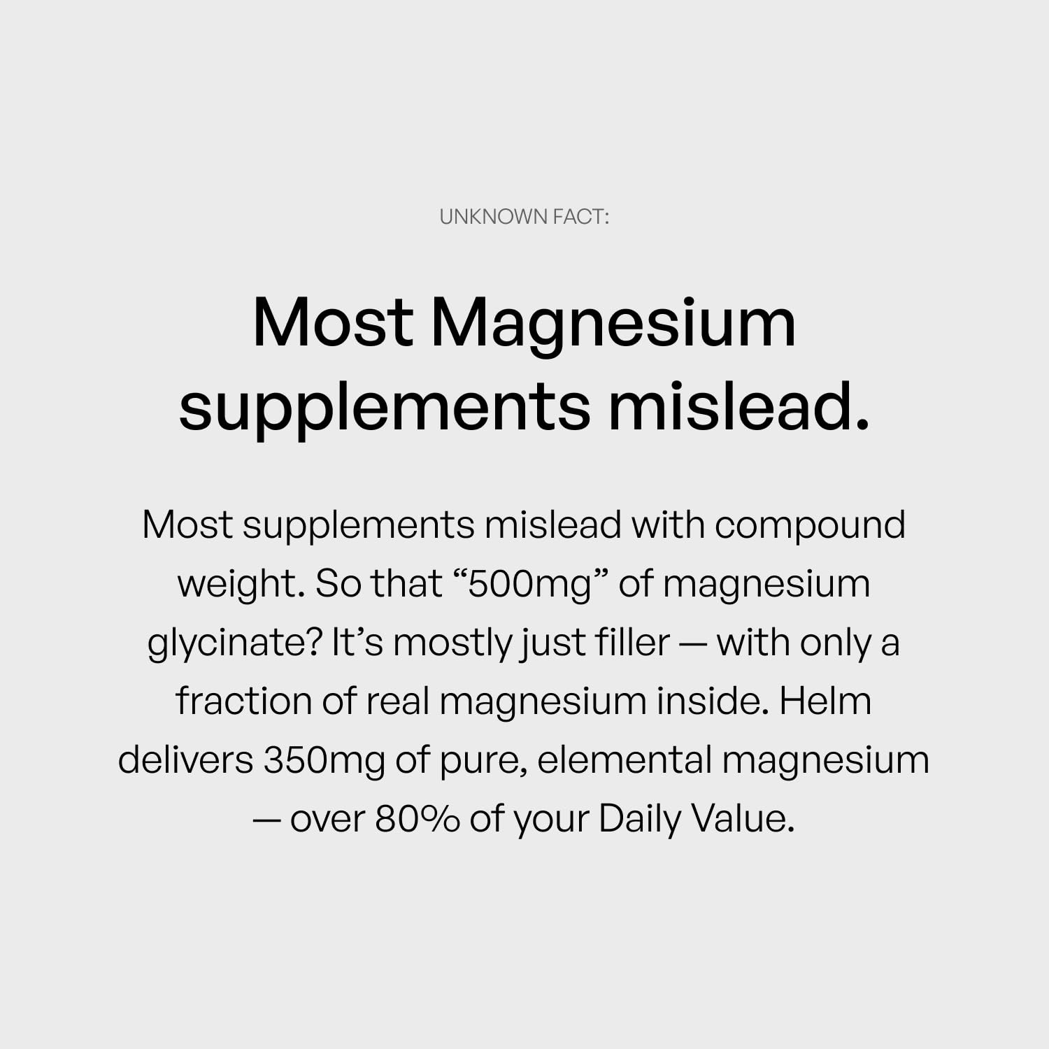 Pure Magnesium Glycinate - Magnesium for Sleep, Stress, Muscle & Nerve Support - High-Absorption, Non-GMO, Vegan - 90 Capsules (350mg) Helm NutritionBuy Supplements Australia