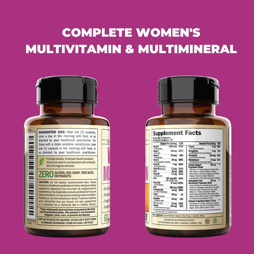 Multivitamin for Women - Womens Multivitamin & Multimineral Supplement Vimerson HealthBuy Supplements Australia