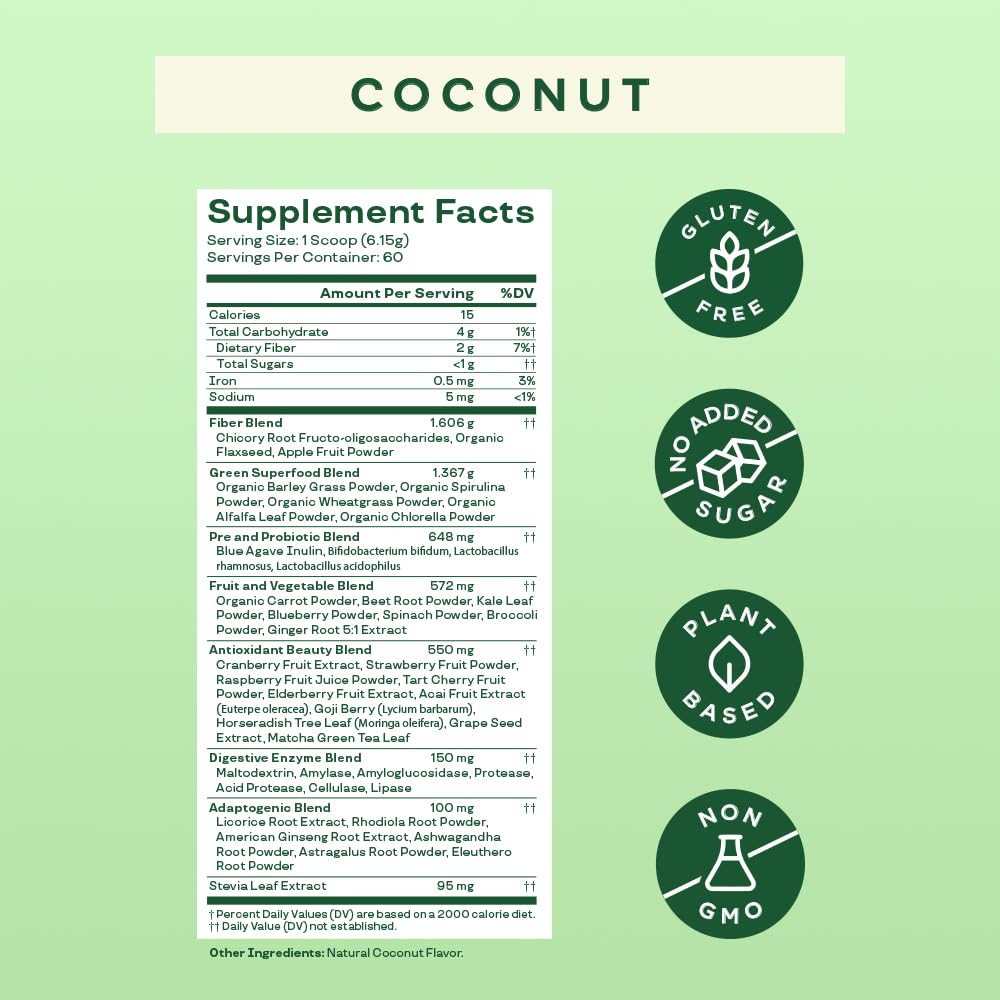 Bloom Nutrition Super Greens Powder Smoothie & Juice Mix - Probiotics for Digestive Bloom NutritionBuy Supplements Australia