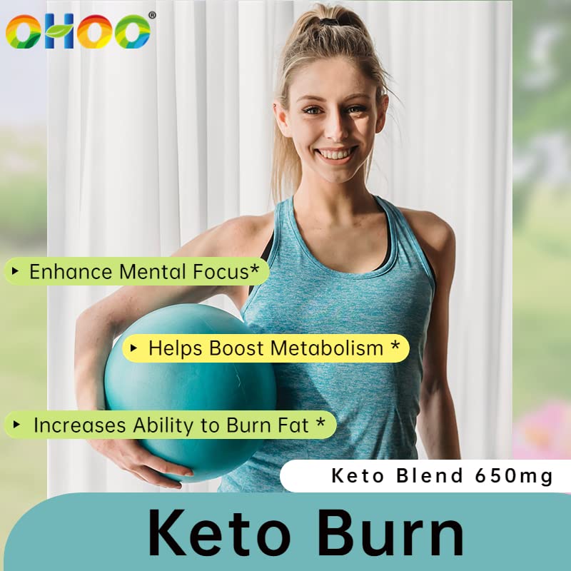 OHOO Keto Burn Weight Loss Supplement 650 Mg - Natural Keto 5 Increases Ability to Burn Fat OHOOBuy Supplements Australia