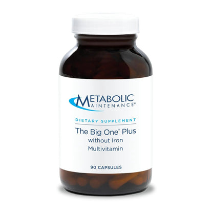 Metabolic Maintenance The Big One Plus Multivitamin without Iron - Iron Free Multivitamin for Women & Men with Vitamin A, C, Minerals Metabolic Maintenance