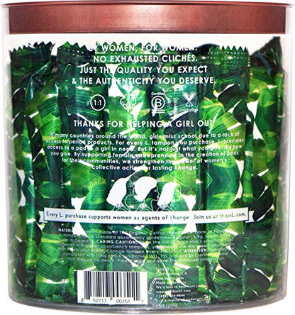 L. Organic Cotton Regular and Super Absorbency Compact Tampons Multipack 30 Count L.Buy Supplements Australia