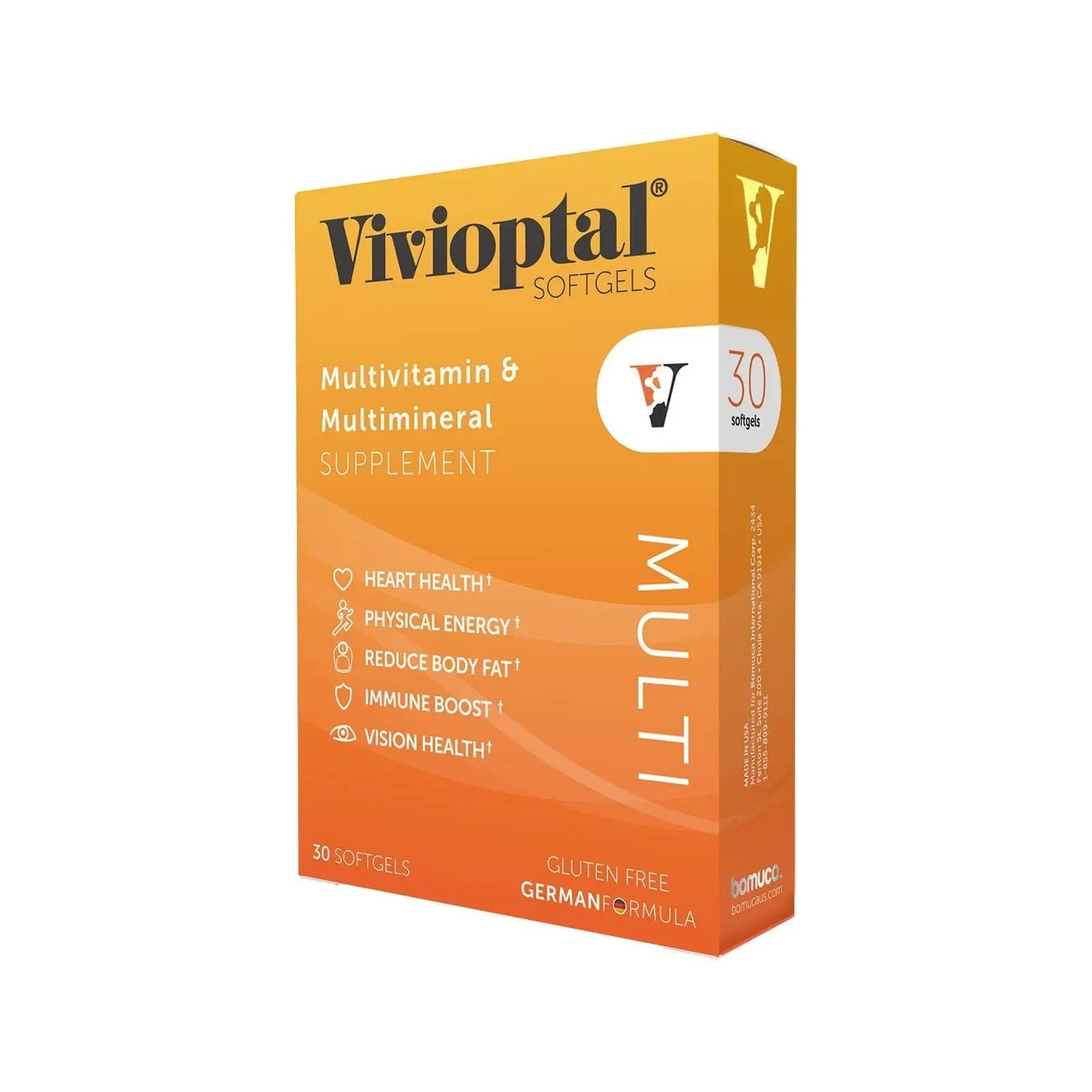 Vivioptal Multi 30 Softgels, Multivitamin & Multimineral, Gluten Free, German Formula Vivioptal VitaminsBuy Supplements Australia
