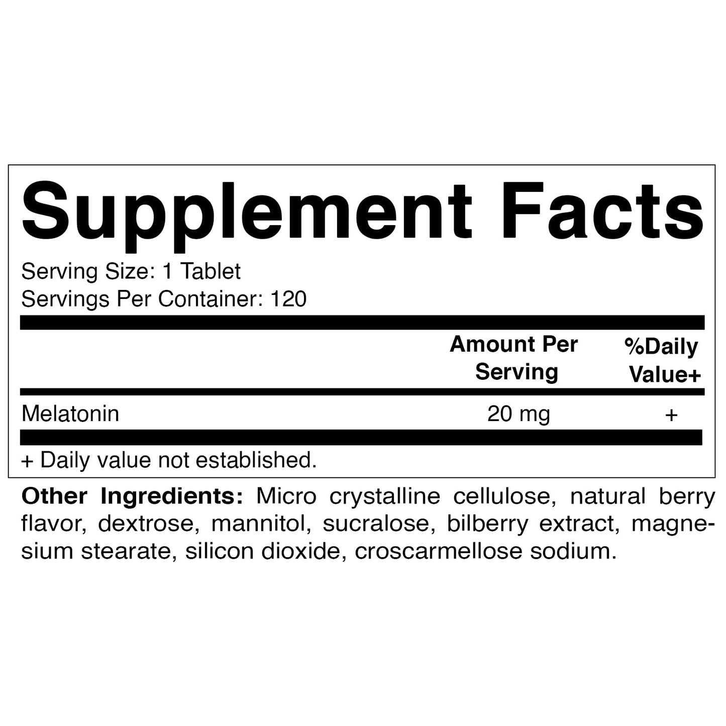 Vitamatic Melatonin 20mg Tablets | Vegetarian, Non-GMO, 6 pack VitamaticBuy Supplements Australia
