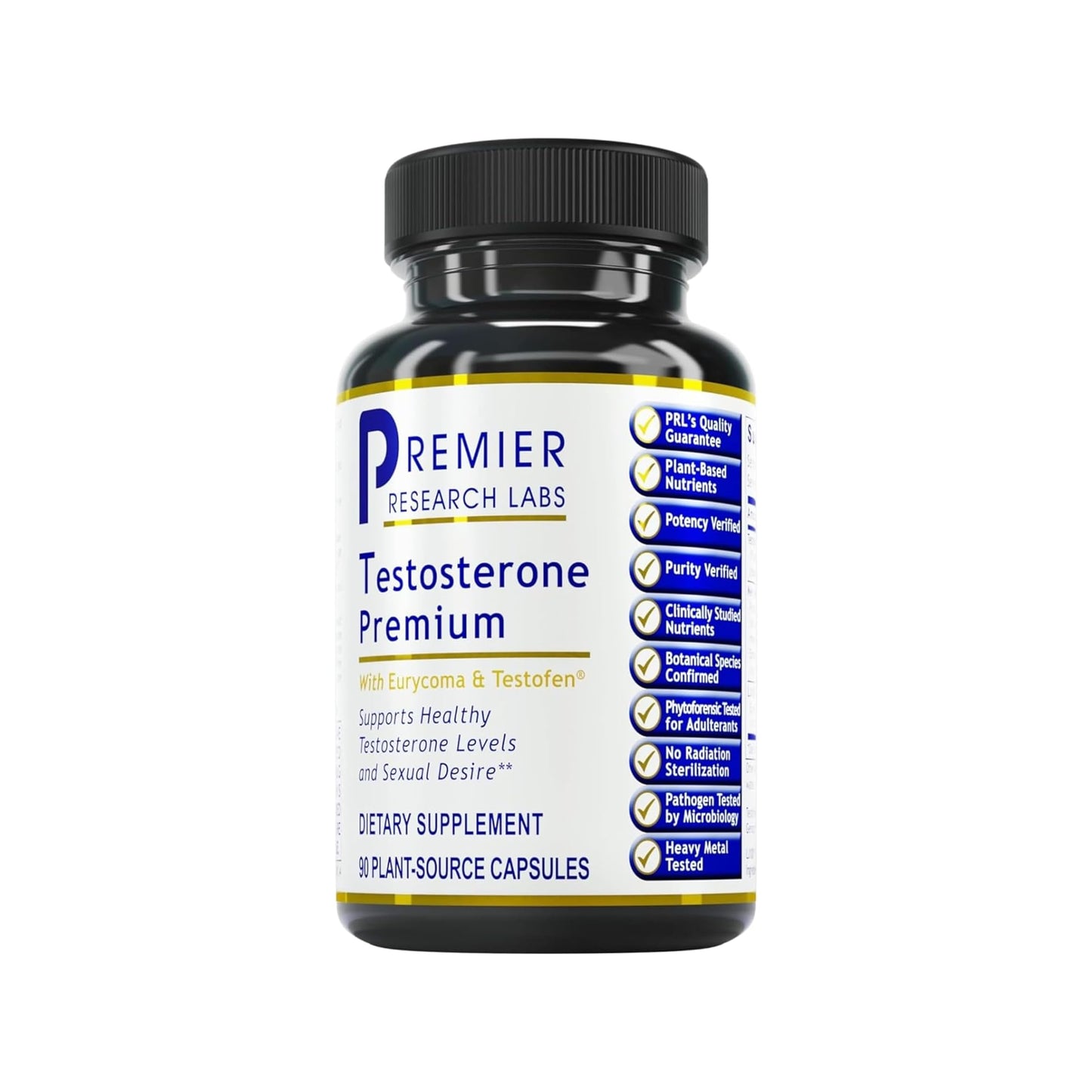 Premier Research Labs Testosterone Premium - Testosterone Supplement for Men, All Natural Testosterone Complex, Premier Labs Testosterone Support, Fenugreek, Cordyceps & Maca - 90 Vegetarian Capsules Premier Research LabsBuy Supplements Australia