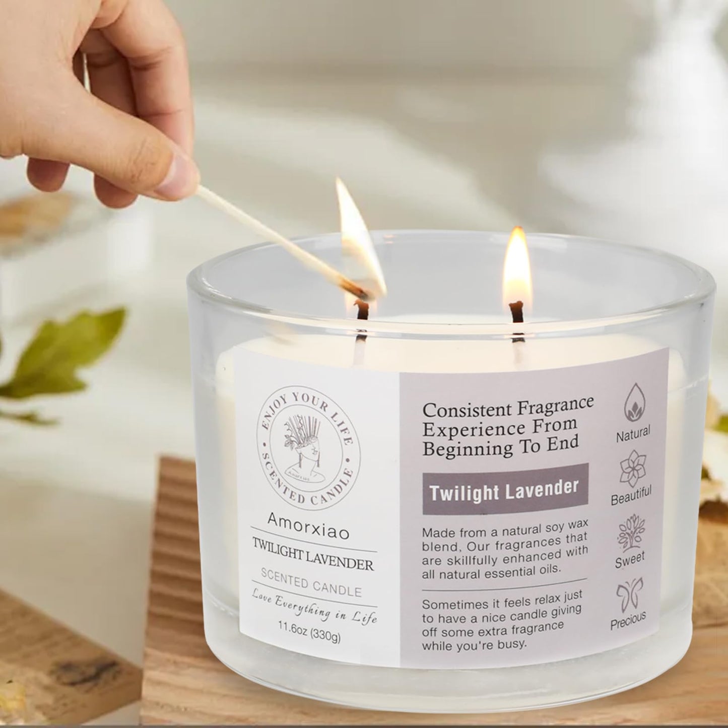 3 Pack Candles for Home Scented, 34.8 oz 240 Hour Long Lasting Candles Set, Grapefruit &Lavender ROSIANSBuy Supplements Australia