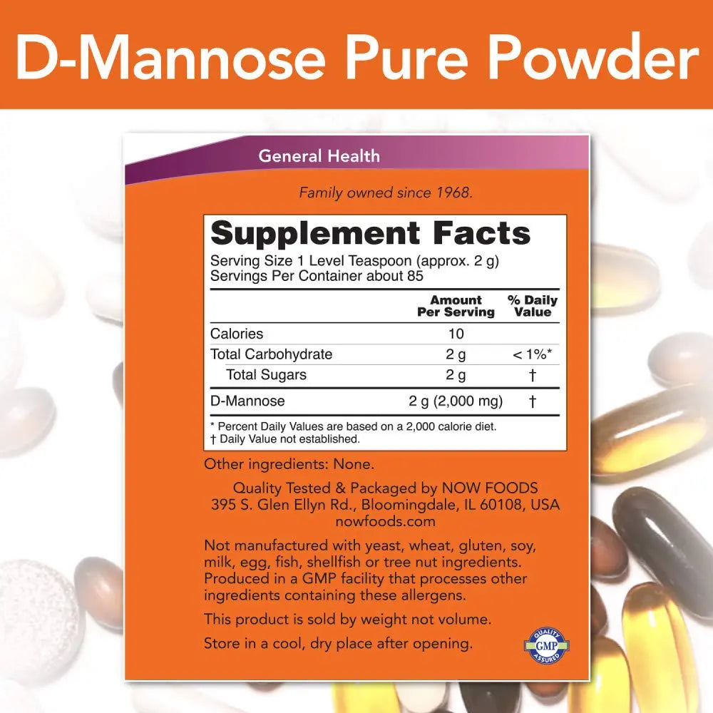 D-Mannose 6 OZ NOW FoodsBuy Supplements Australia