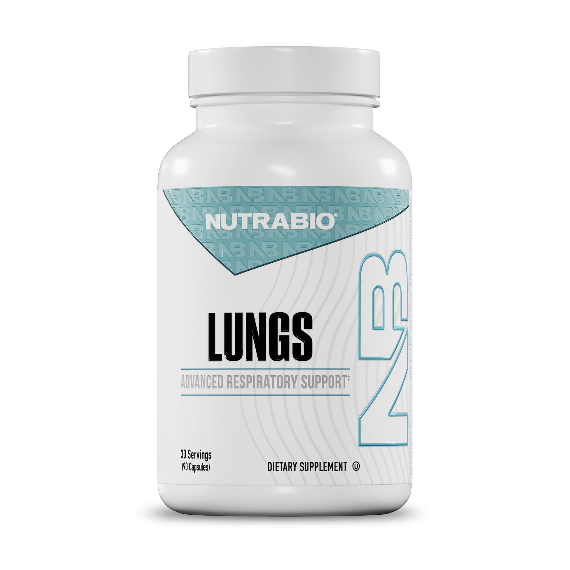 NutraBio Lungs Supplement - Blend of Immuno-LP20 and Natural Extracts to Help Support Respiratory & Immune Health - 90 Capsules NutraBioBuy Supplements Australia