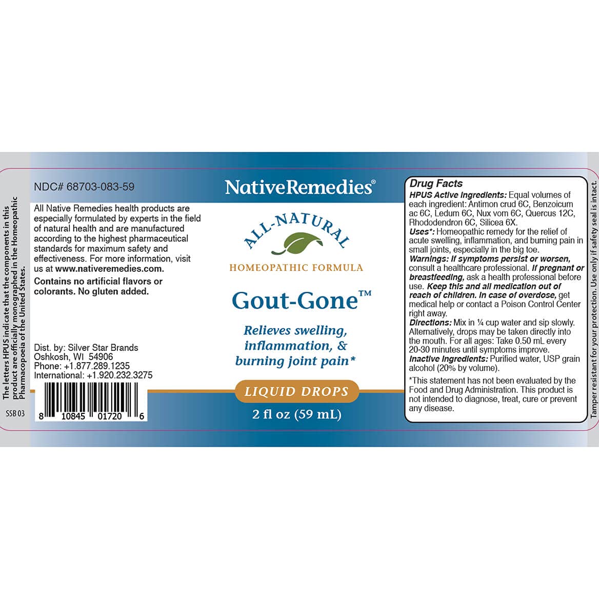 Native Remedies Gout-Gone 2 Pack Native RemediesBuy Supplements Australia