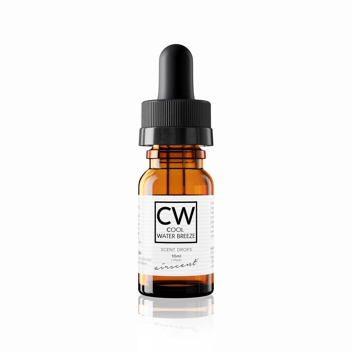 Cool Water Breeze Diffuser Oil - Air-Scent Aroma and Essential Oil Blend - 10 Milliliter (.34 ﬂ oz)
