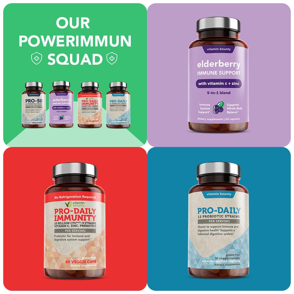 Vitamin Bounty Pro-50 Probiotics Supplement- 13 Probiotic Strains, Gut Health Vitamin BountyBuy Supplements Australia