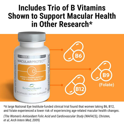 ScienceBased Health MacularProtect AREDS 2 Formula – Eye Health Vitamin & Mineral Supplement with Lutein, Zeaxanthin & B Vitamins for Macular & Vision Support – 60 Capsules ScienceBased HealthBuy Supplements Australia