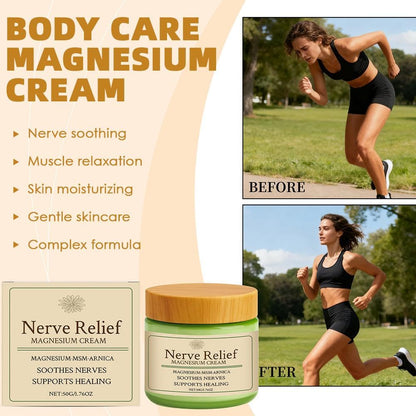 Total Relief Magnesium Cream - Nerve Relief Magnesium Cream with MSM & Arnica,Total ReliefCream for Muscle Relaxation, Soothes Nerves & Daily Soothing Support, Deep Hydration,50g/1.76oz Aus HealthcareBuy Supplements Australia