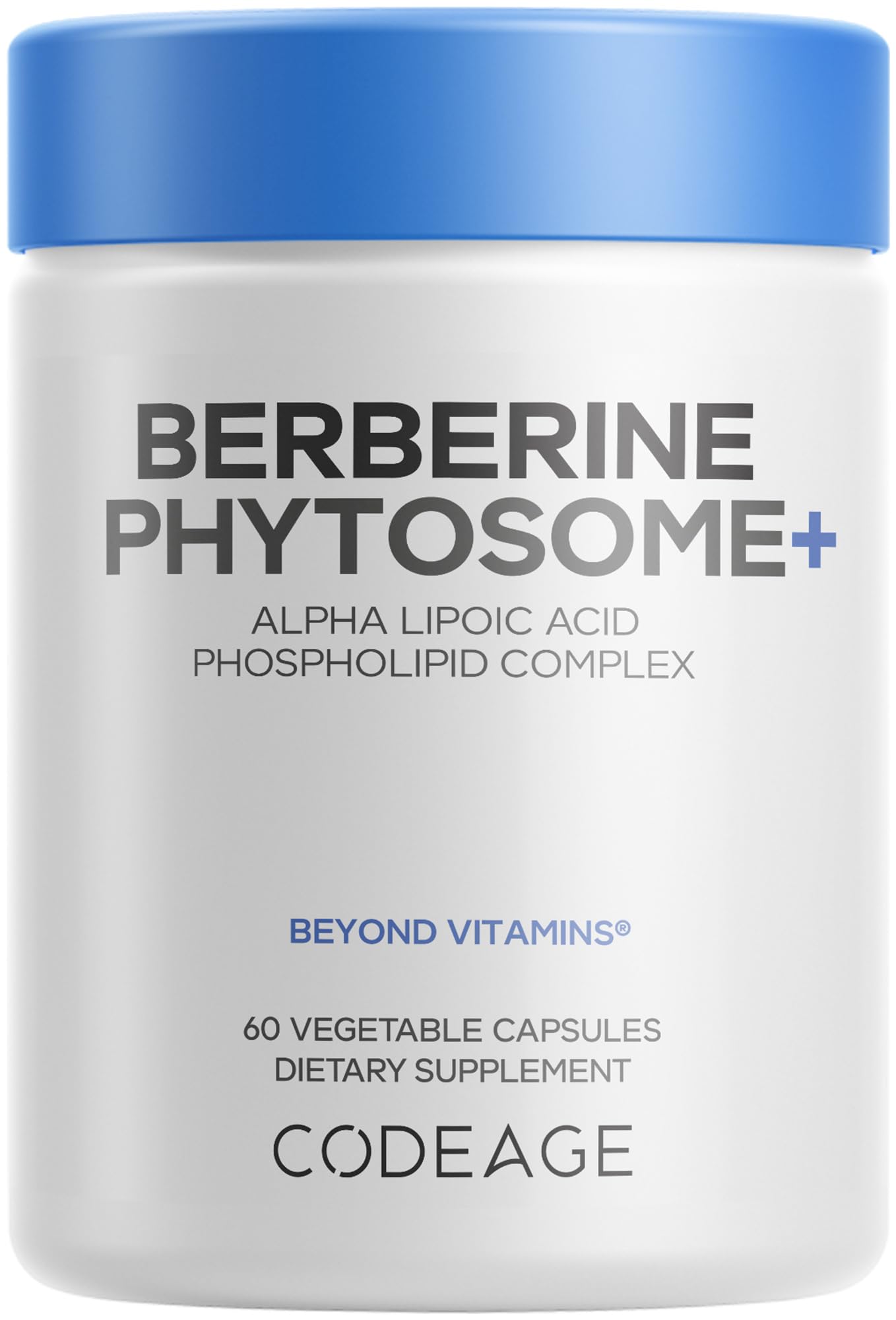 Codeage Berberine Phytosome Supplement - Berberine HCL, Alpha Lipoic Acid, Phospholipid Complex - 2-Month Supply - Berberine HCL - Berberine Hydrochloride - Gluten-Free, Non-GMO - 60 Capsules CodeageBuy Supplements Australia