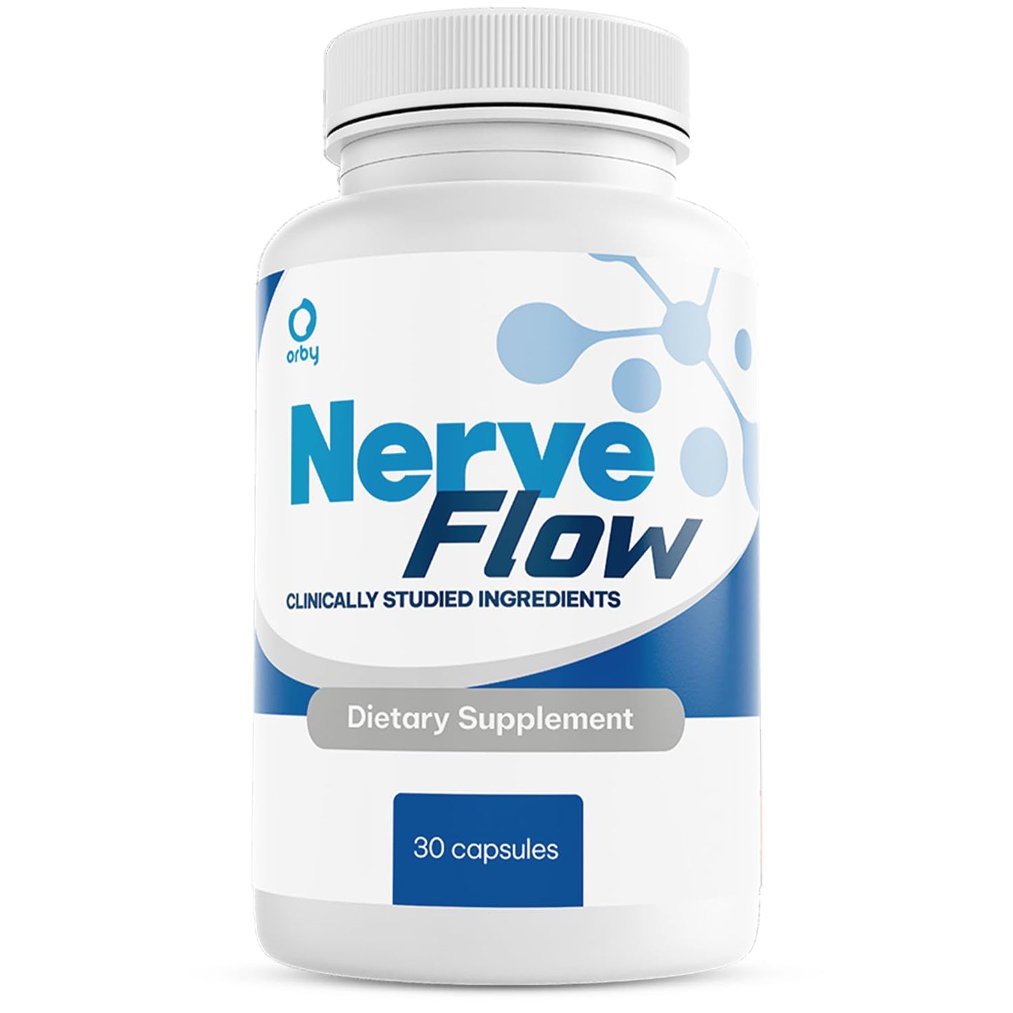 Orby NerveFlow – Natural Daily Wellness Supplement with Magnesium, Turmeric & CoQ10 – Non-GMO, GMP Certified, Made in USA – 30 Capsules, 1 Month Supply OrbyBuy Supplements Australia