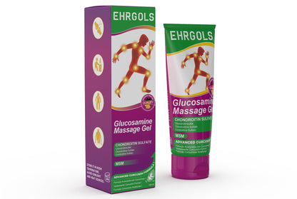 Ehrgols Advanced Joint Massage Gel with Glucosamine & Turmeric | Intensive Care Rub for Knees, Back, Shoulders & Hands | Non-Greasy | Deep Penetrating | 3.4 Fl Oz EhrgolsBuy Supplements Australia