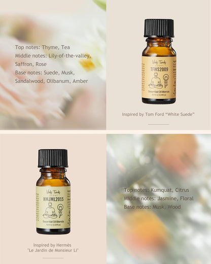 VTS Waterless Diffuser with Classic Perfume Scent Essential Oils Set, Perfume Collection VEDA TINDA SCENTBuy Supplements Australia