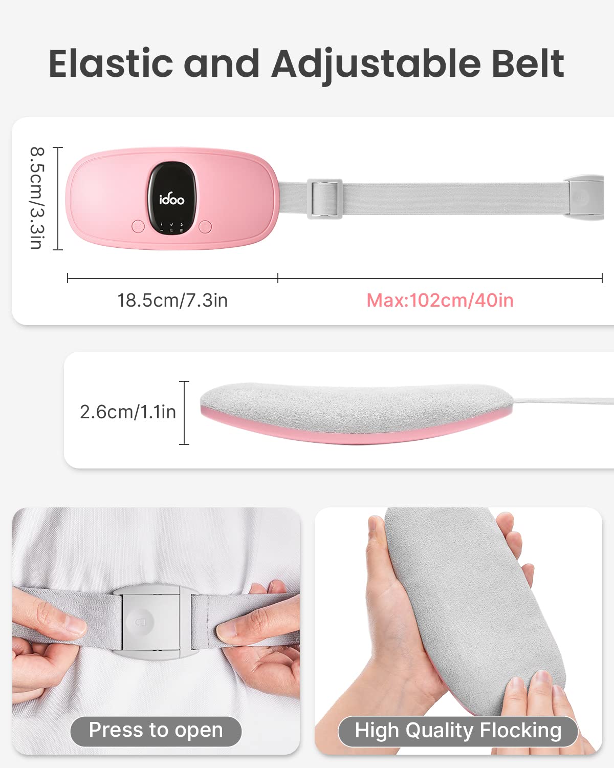 FSA HSA Eligible Portable Cordless Menstrual Heating Pad, iDOO Period Heating Pads iDOOBuy Supplements Australia