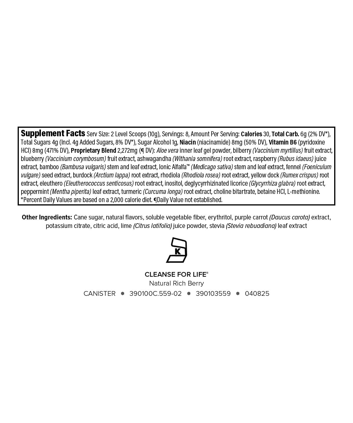 Isagenix Cleanse for Life - Powder Supplement for Cleanse Drink with No Laxatives or Diuretics - Support Metabolism with Vitamin B12 & Niacin - Natural Rich Berry -3.4 Oz (16 Servings) IsagenixBuy Supplements Australia