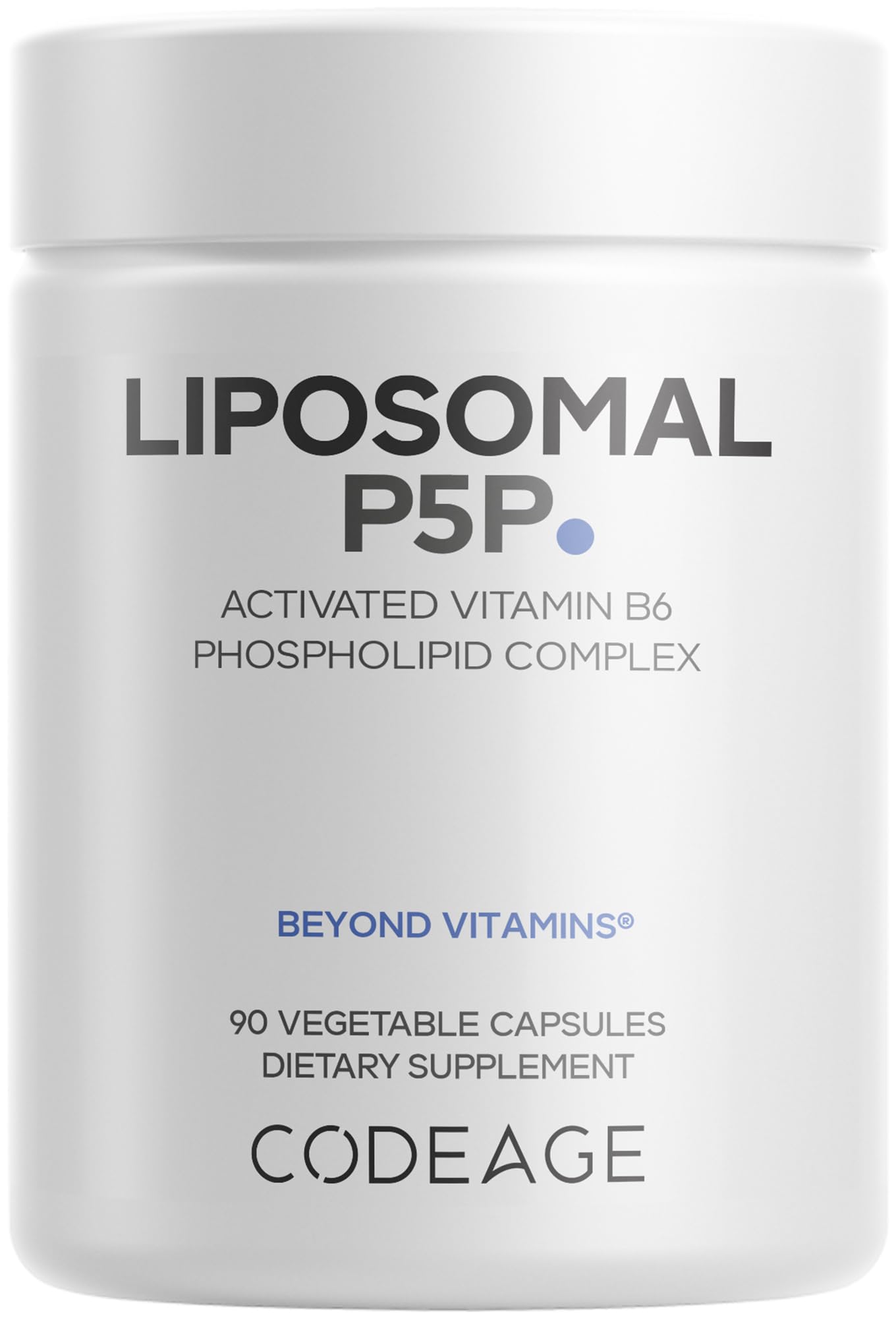 Codeage Liposomal P5P Supplement – Vitamin B6 as Pyridoxal-5'– Phosphate – Liposomal Delivery – Active B6 Form – 3-Month Supply – 1 Capsule Daily – Non-GMO – 90 Capsules CodeageBuy Supplements Australia