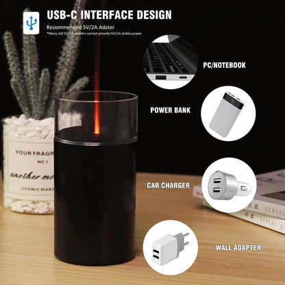 iWeeta Candlelight Diffuser,60ml Rechargeable Battery Operated Low Power Portable 10ml/H Aroma iweetaBuy Supplements Australia