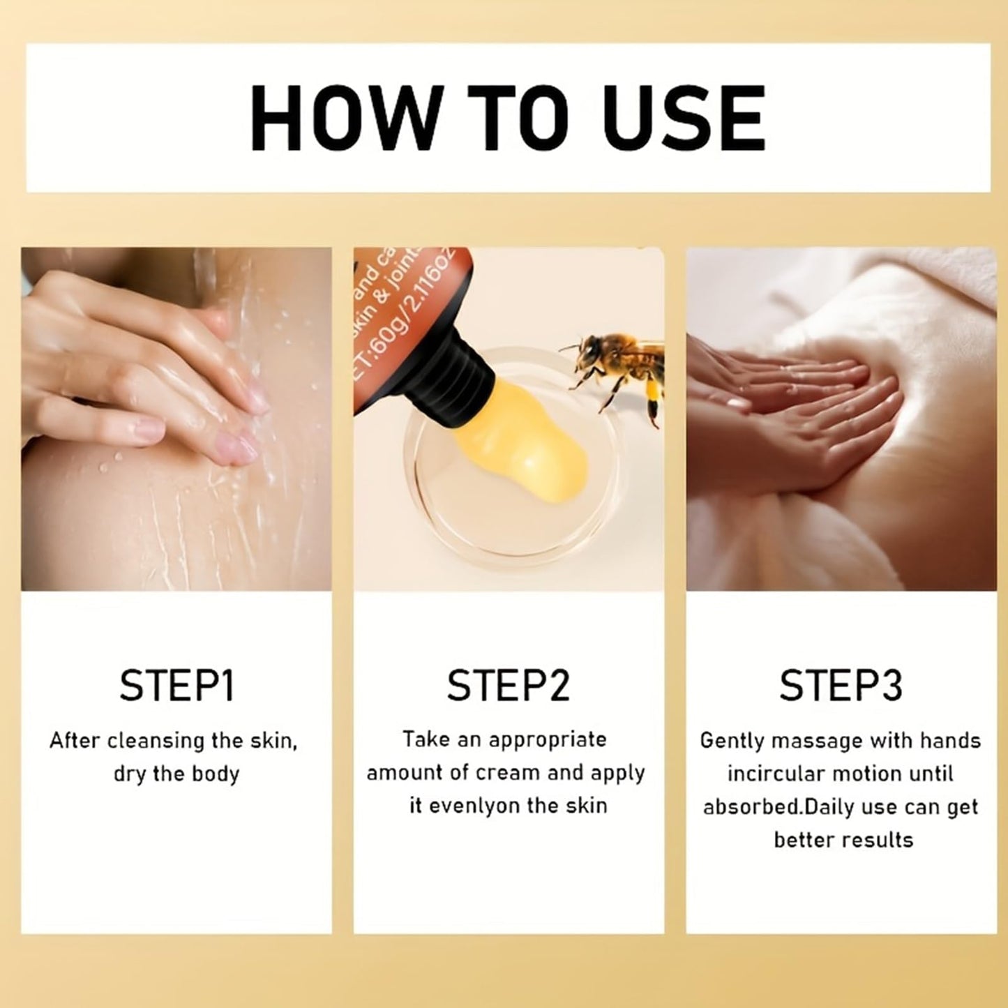 xiaoks 2PACK Bee Venom Joint Cream, 60g - Natural Bee Venom Infused Formula for Intensive Joint Support, Deep Skin Moisturization, Daily Care to Nourish Skin and Promote Joint Comfort (2) xiaoksBuy Supplements Australia