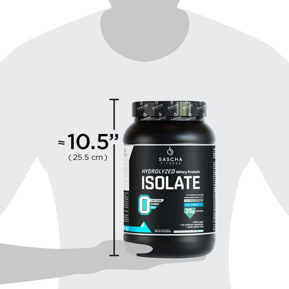SASCHA FITNESS Hydrolyzed Whey Protein Isolate,100% Grass-Fed (2 Pounds, Coconut) SASCHA FITNESSBuy Supplements Australia