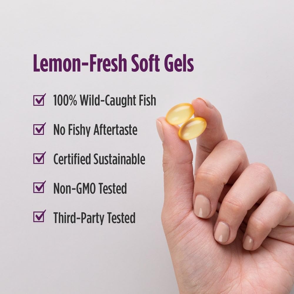 Nordic Naturals Omega Woman, Lemon - 120 Soft Gels - 500 mg Omega-3 + 800 mg Evening Primrose Oil