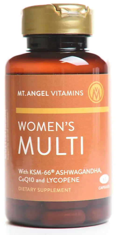 Mt. Angel Vitamins - Daily Womens Multivitamin - Adult Formula with Iron, Calcium, KSM-66 Ashwaganda, and a Potent Proprietary Herbal Blend Mt. Angel Vitamins