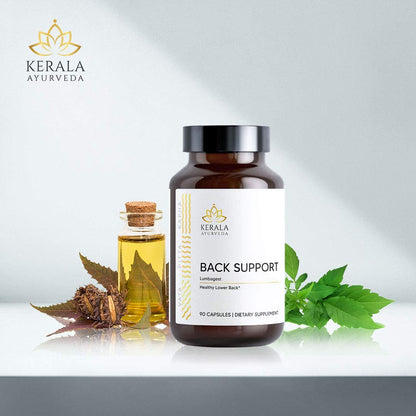 Kerala Ayurveda Back Support Herbal Capsules - Eases Occasional Discomfort of Lower Back & Supports Normal Movement of Spine, 90 Count Kerala AyurvedaBuy Supplements Australia