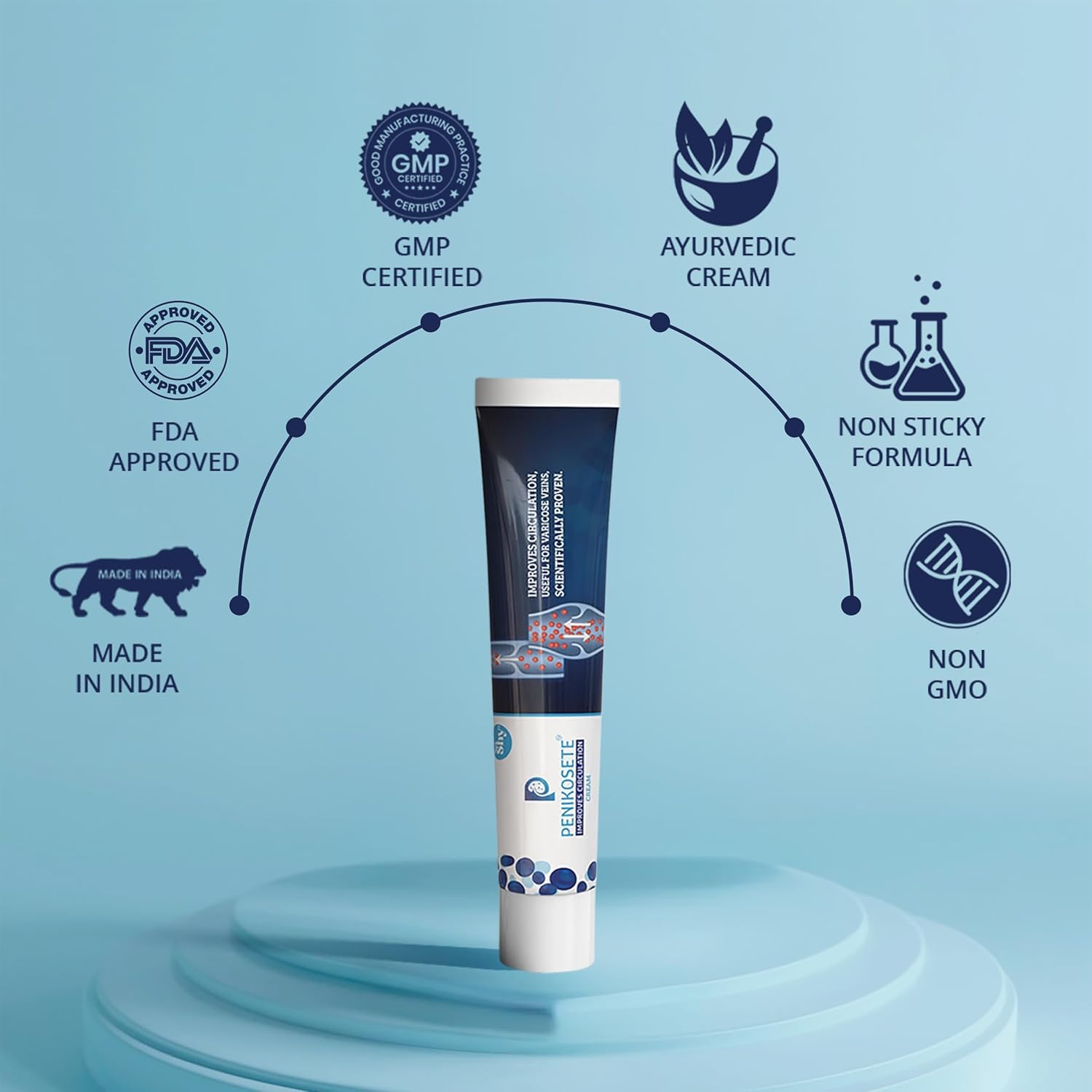 Cream Ayurvedic Solution for Management of Varicose Veins, Spider Veins, Varicocele Helps Reach The Root Cause of varicose Veins Reduces Cramps, Itching & Swelling. Single Tube (25 GMS). GenericBuy Supplements Australia
