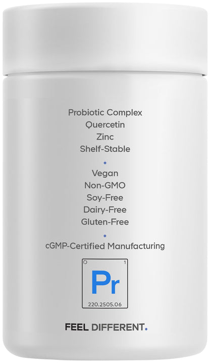 Codeage Probiotic+ 50 Billion CFU** Supplement - 12-Strain Probiotic Blend, Organic Prebiotic Fiber, Postbiotics, Vitamin D3, Zinc Bisglycinate, Quercetin - for Men & Women - Non-GMO - 30 Capsules CodeageBuy Supplements Australia