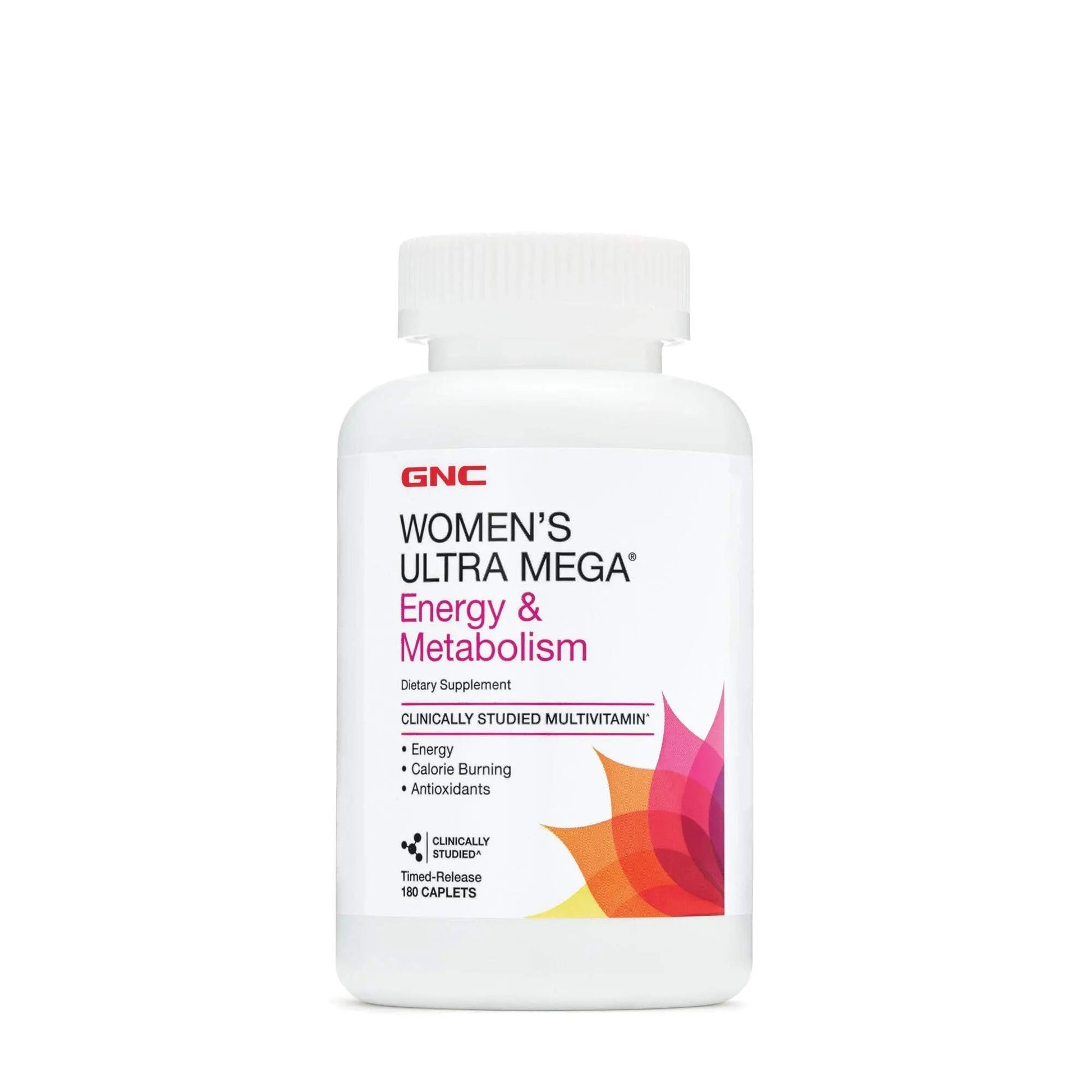 GNC Womens Ultra Mega Energy and Metabolism Multivitamin for Women, 180 Count, for Increased Energy, Metablism, and Calorie Burning GNC