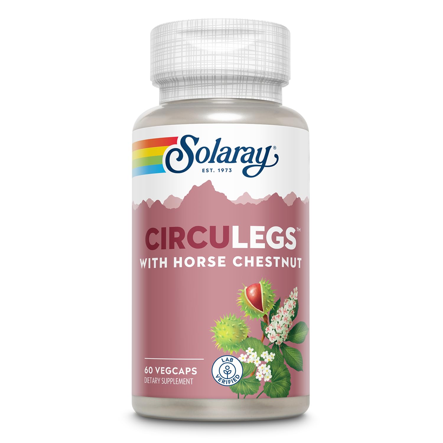 SOLARAY Circulegs - Herbal Supplements for Wellness Support w/Horse Chestnut Extract and Vitamin C, Plus Gotu Kola, Flavonoids, Hesperidin Blend - Vegan, Gluten Free, 60-Day Guarantee - 30 Servings SOLARAYBuy Supplements Australia