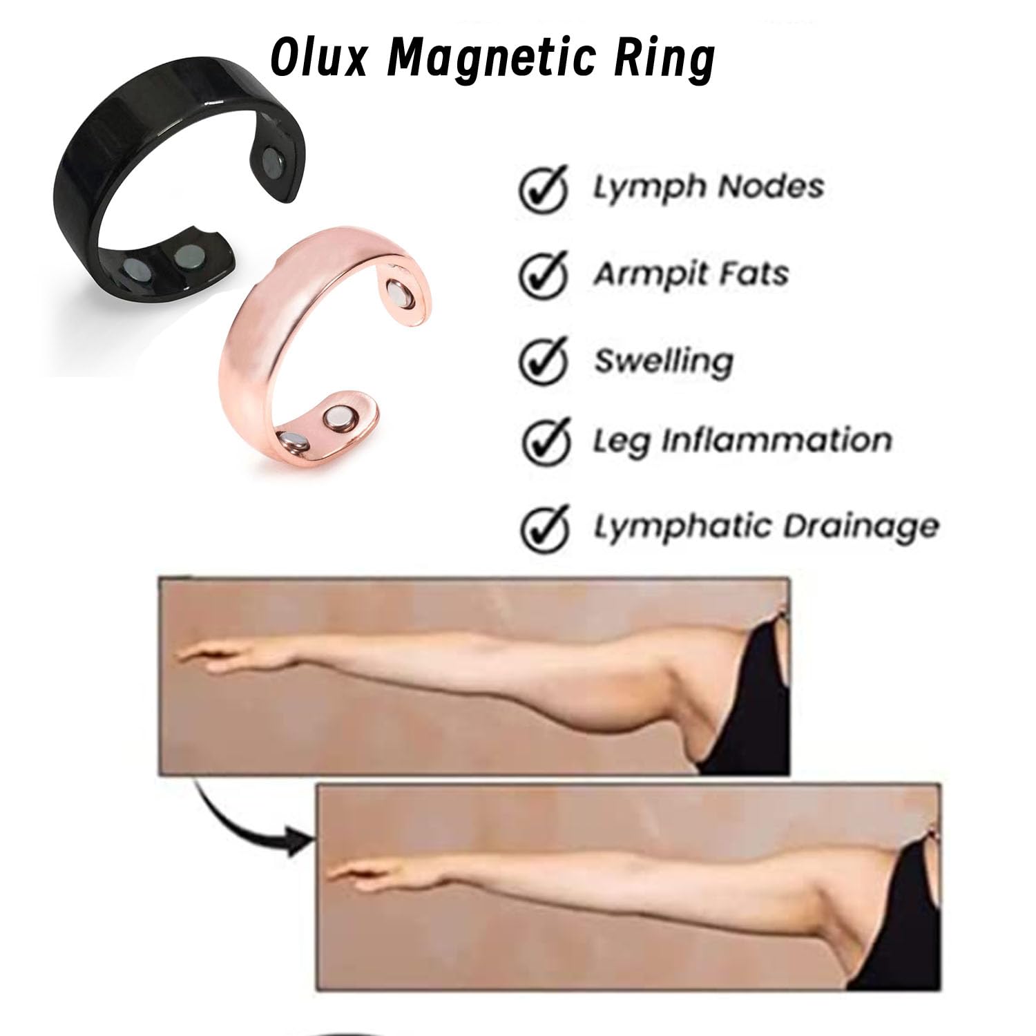 HVZZ Calmi Ring, Olux Rings for Women, Calmi Magnetic Ring for Lymphatic Drainage Arthritis Pain Relief HVZZBuy Supplements Australia