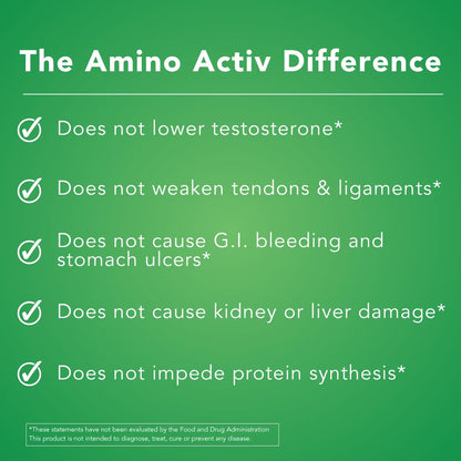 Amino Activ - Fast Holistic Support for Pain & Inflammation Caused by Activity/Exercise (180 Capsules) Amino ActivBuy Supplements Australia