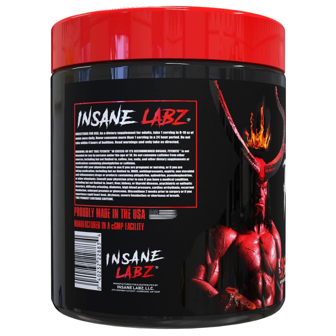 Insane Labz Psychotic, High Stimulant Pre Workout Powder, Extreme Lasting Energy Insane LabzBuy Supplements Australia