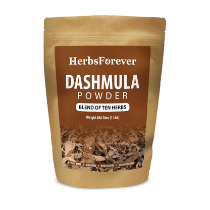 Herbsforever Dashmula Cut and Sifted (Coarse/Kawth) Herbs for Tea - Joint Comfort, Vata Calming, Female Postpartum Cycle & Wellness, Ten Authentic Ayurvedic Roots, Non GMO, Vegan 454g,1 lbs,Dashmool HerbsforeverBuy Supplements Australia